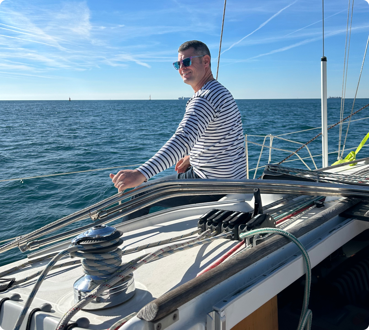 Loïc est là pour vous former à devenir un vrai capitaine - Accompagnement Plaisance